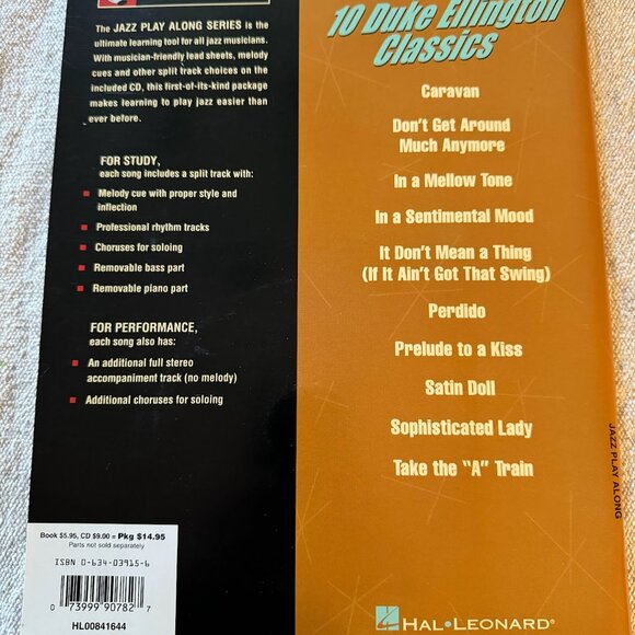 Hal Leonard Duke Ellington Jazz Play Along Volume 1 Book and CD - Picture 3 of 3